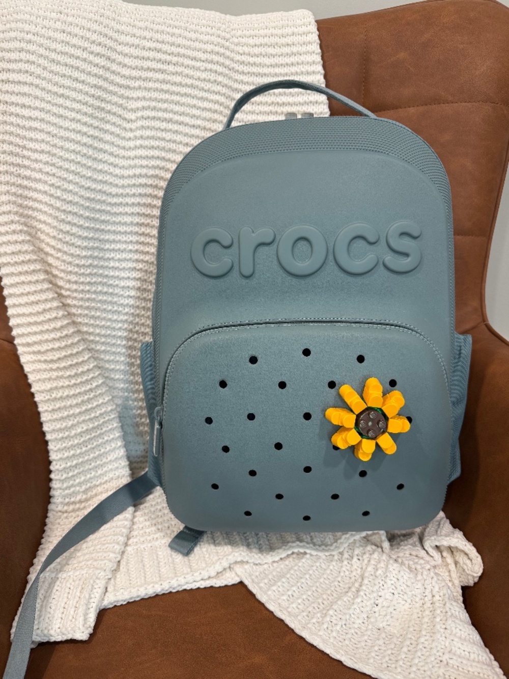 CROCS Classic Backpack W/ LEGO Sunflower Jibbit